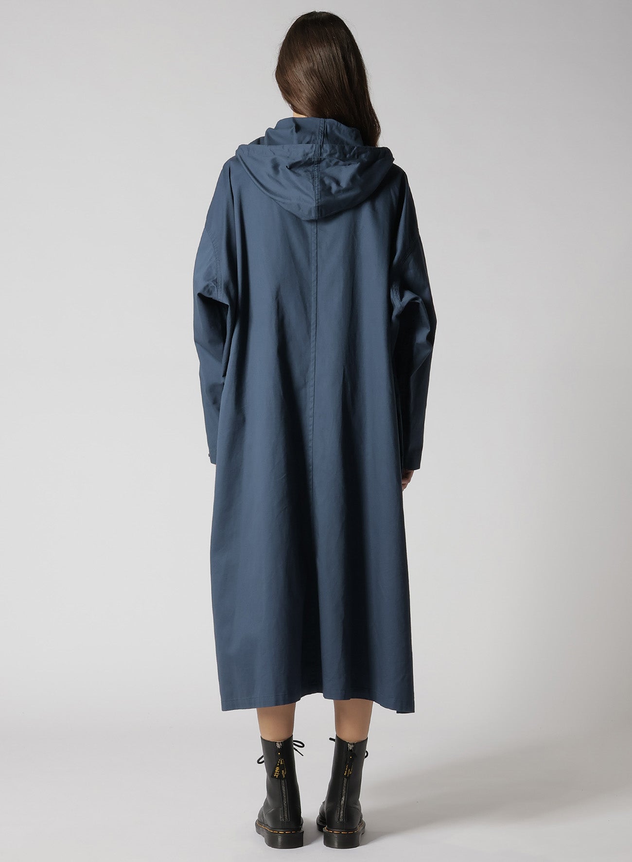 【美品】STILL BY HAND/HOODED COAT/46(M)/ネイビー STILL BY HAND Moleskin Hooded Coat 