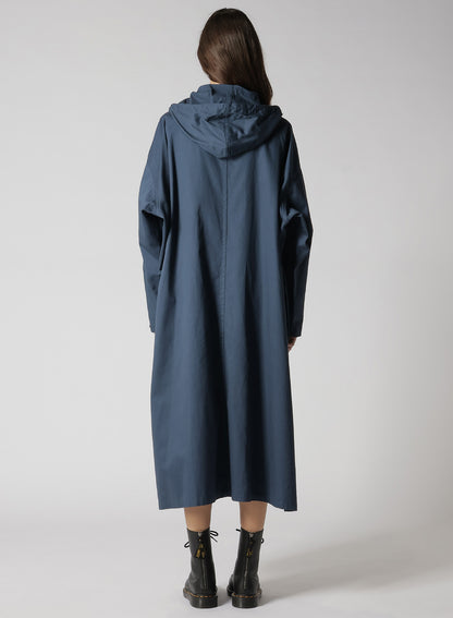 [Y's BORN PRODUCT] COTTON TWILL HOODED COAT