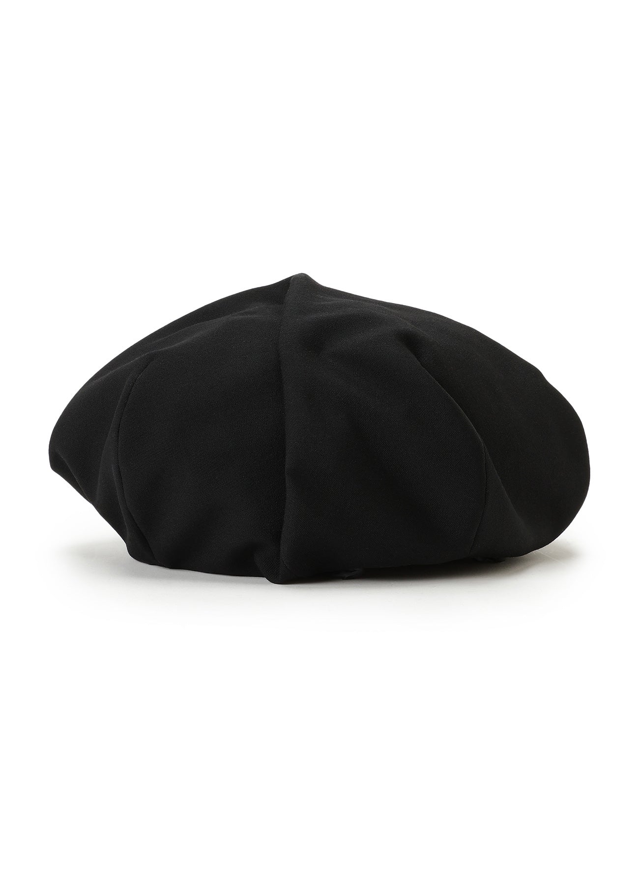 WOOL GABARDINE BERET WITH TUCKS