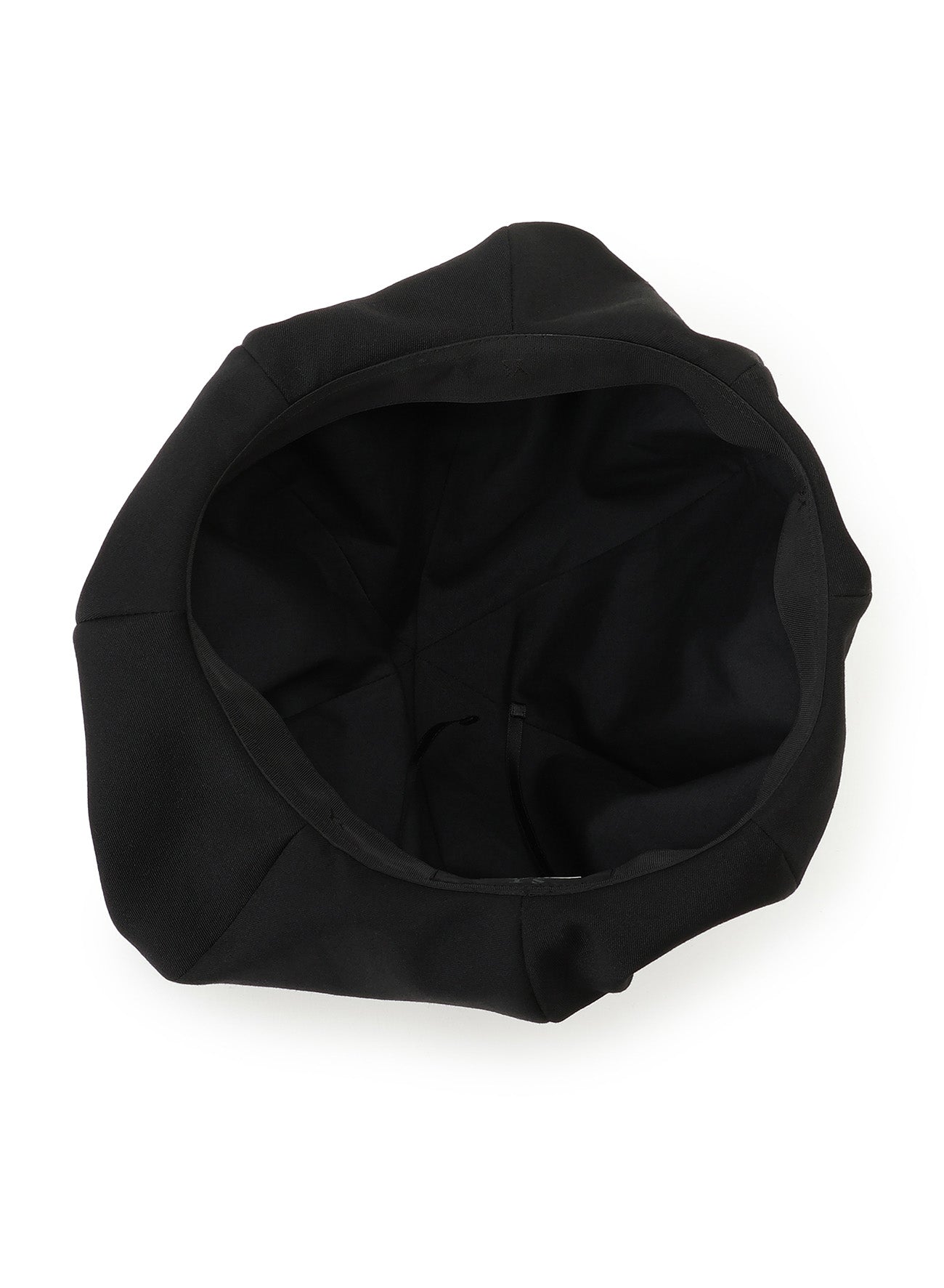 WOOL GABARDINE BERET WITH TUCKS