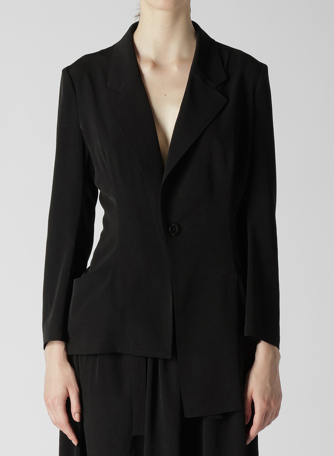 CREPE de CHINE ASYMMETRIC JACKET