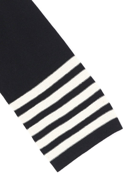 Ry/C TWISTED V NECK OVER SIZED PULLOVER KNIT