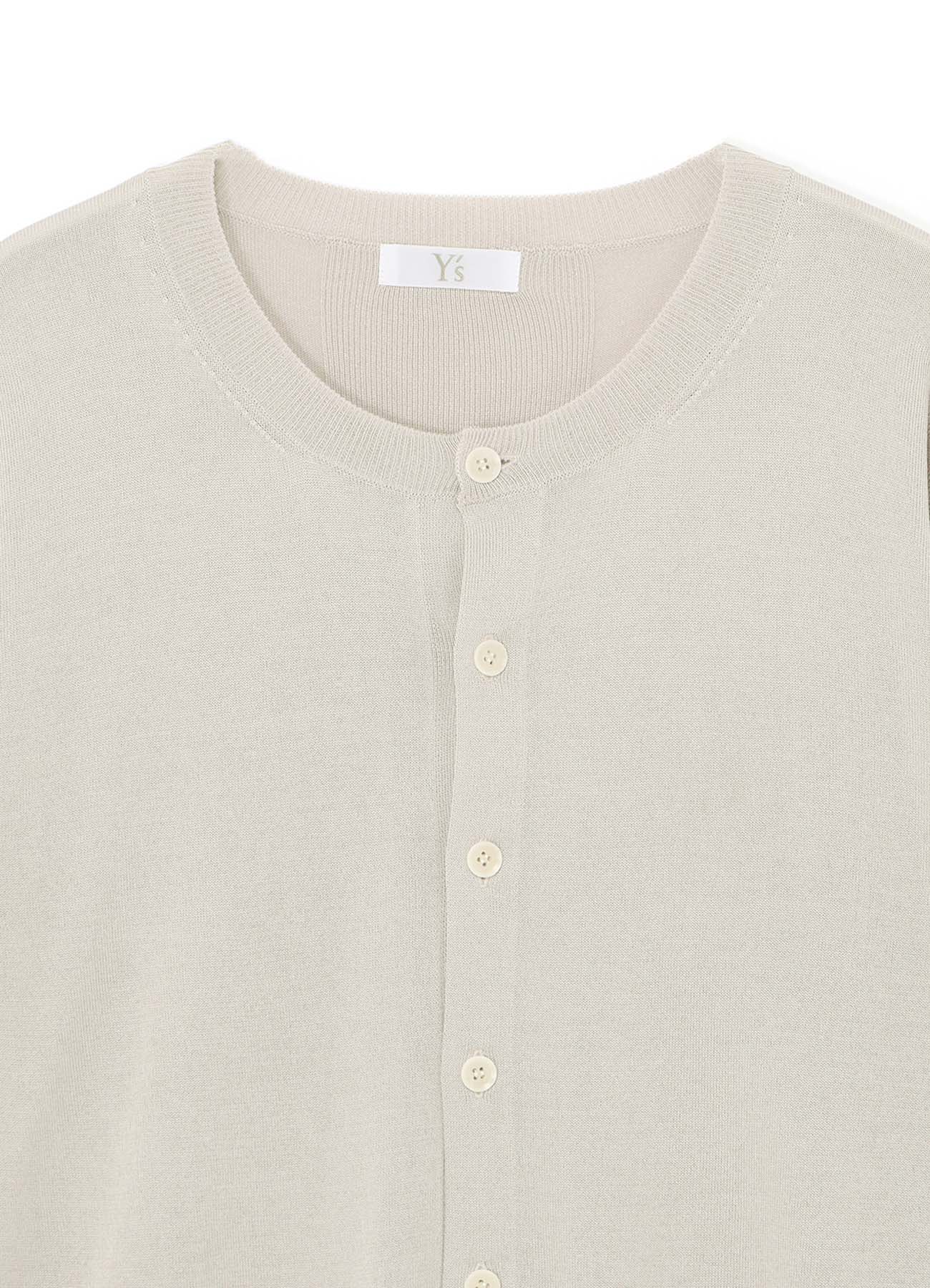 SHIRT SLEEVE LINING JERSEY KNIT CARDIGAN