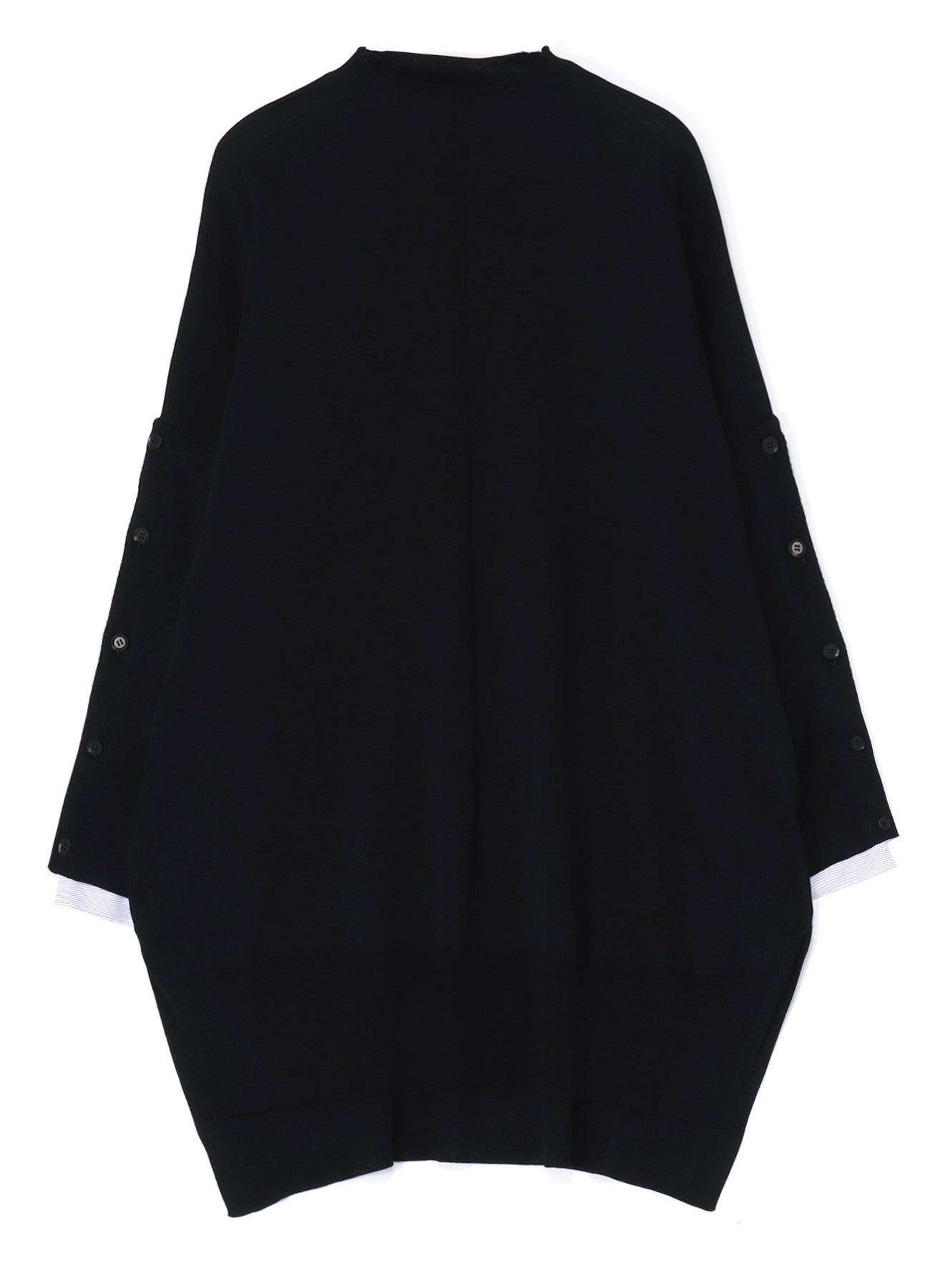 SHIRT SLEEVE LINING JERSEY KNIT DRESS