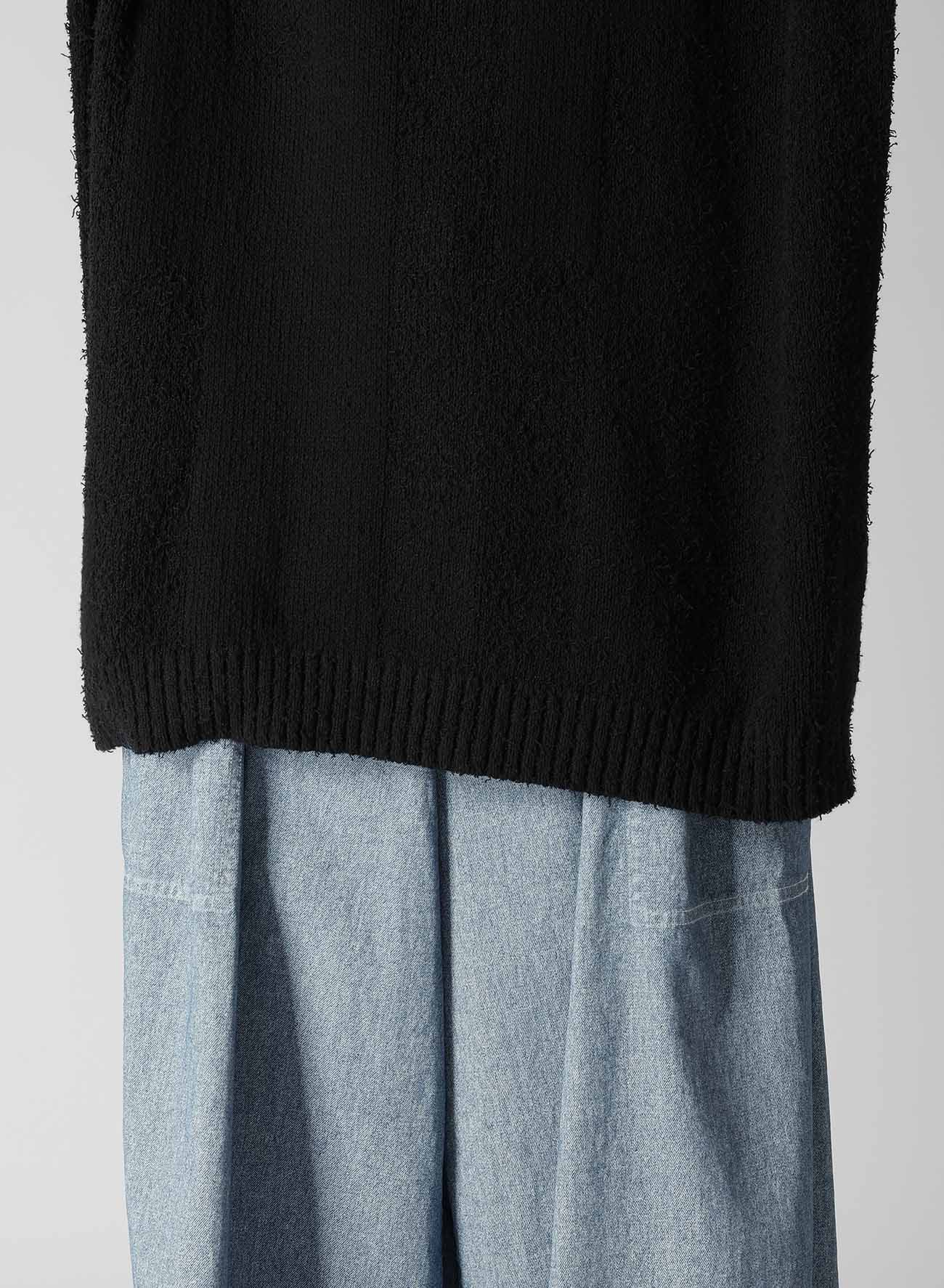 BLOCK CAMO JACQUARD LONG SLEEVE KNIT PULLOVER