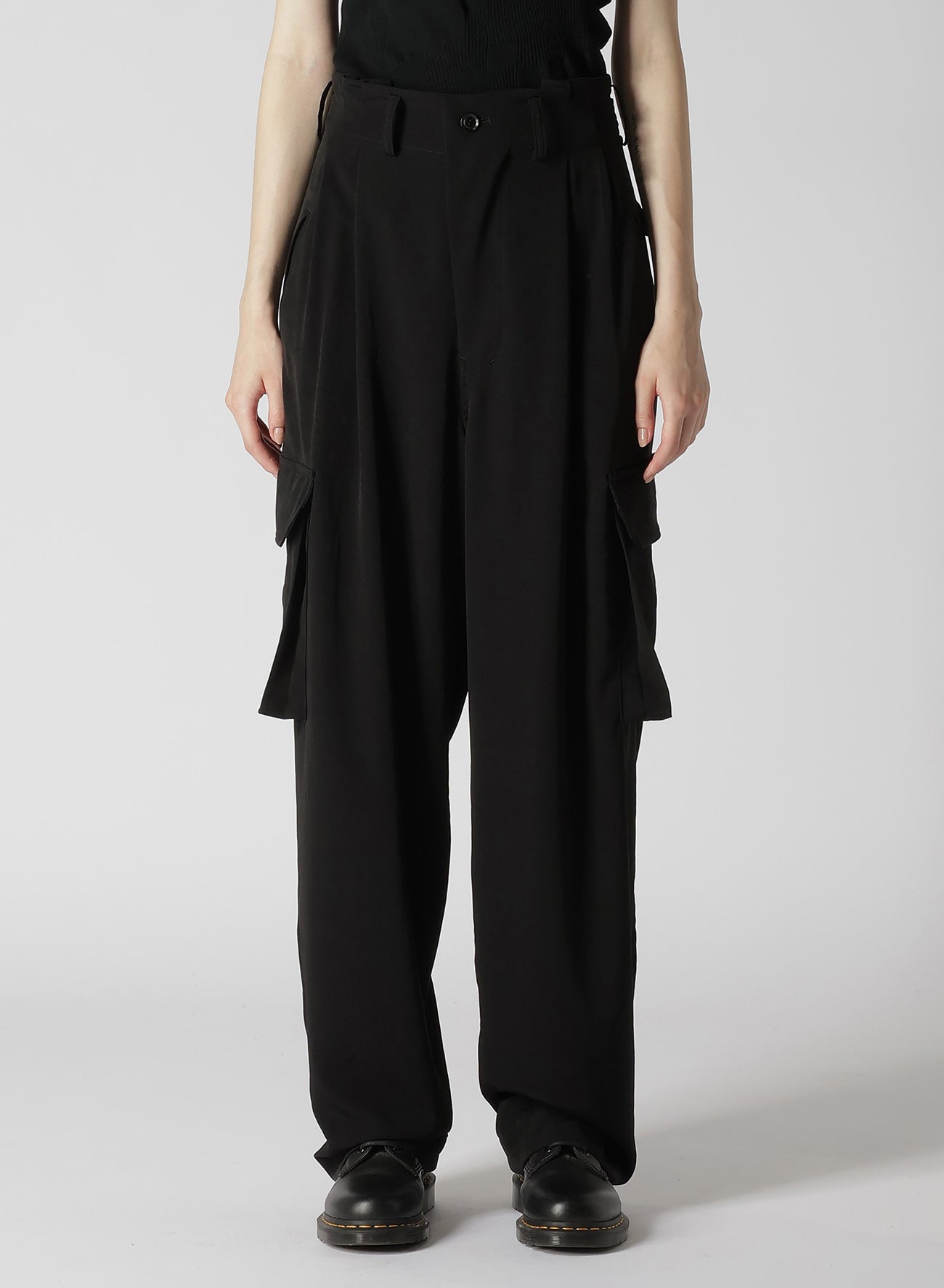 CREPE de CHINE CARGO PANTS