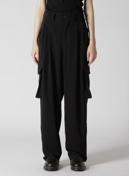 CREPE de CHINE CARGO PANTS