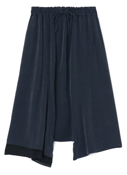 CREPE de CHINE RIGHT SIDE DOUBLED FLARE PANTS