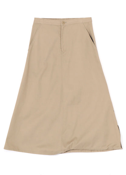 [Y's BORN PRODUCT] COTTON TWILL SKIRT PANTS