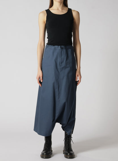 [Y's BORN PRODUCT] COTTON TWILL SKIRT PANTS