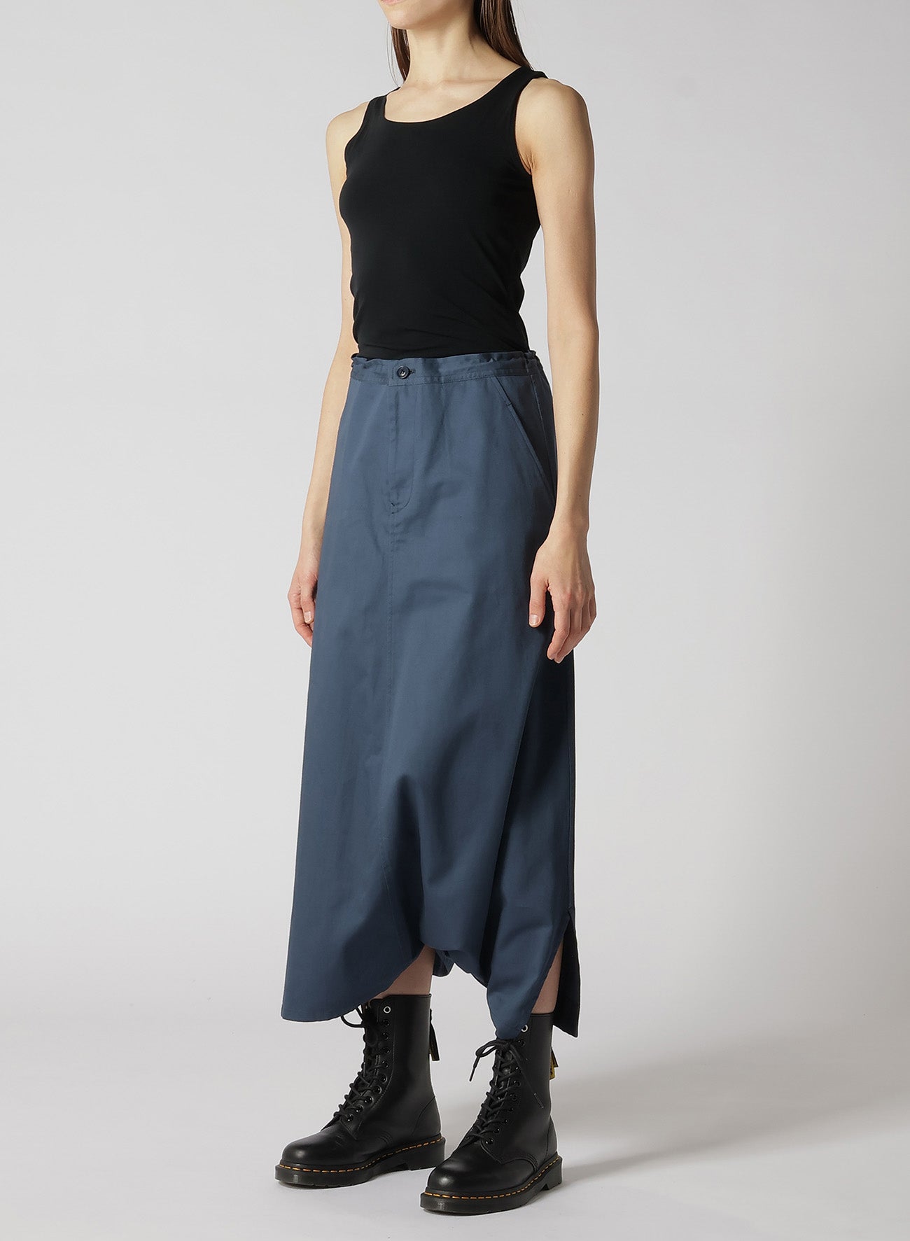 [Y's BORN PRODUCT] COTTON TWILL SKIRT PANTS