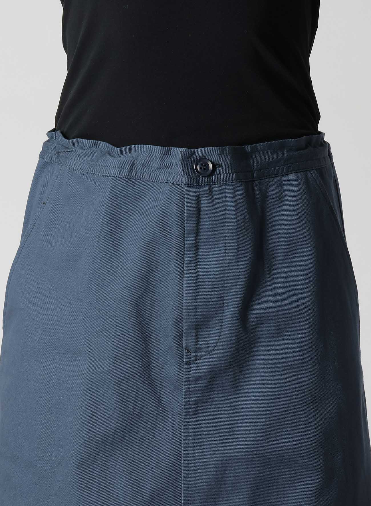 [Y's BORN PRODUCT] COTTON TWILL SKIRT PANTS