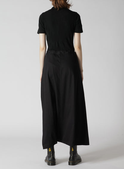 [Y's BORN PRODUCT] COTTON TWILL SKIRT PANTS