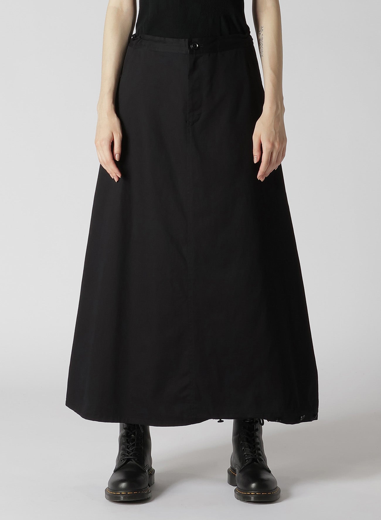 [Y's BORN PRODUCT] COTTON TWILL SKIRT PANTS