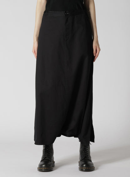 [Y's BORN PRODUCT] COTTON TWILL SKIRT PANTS