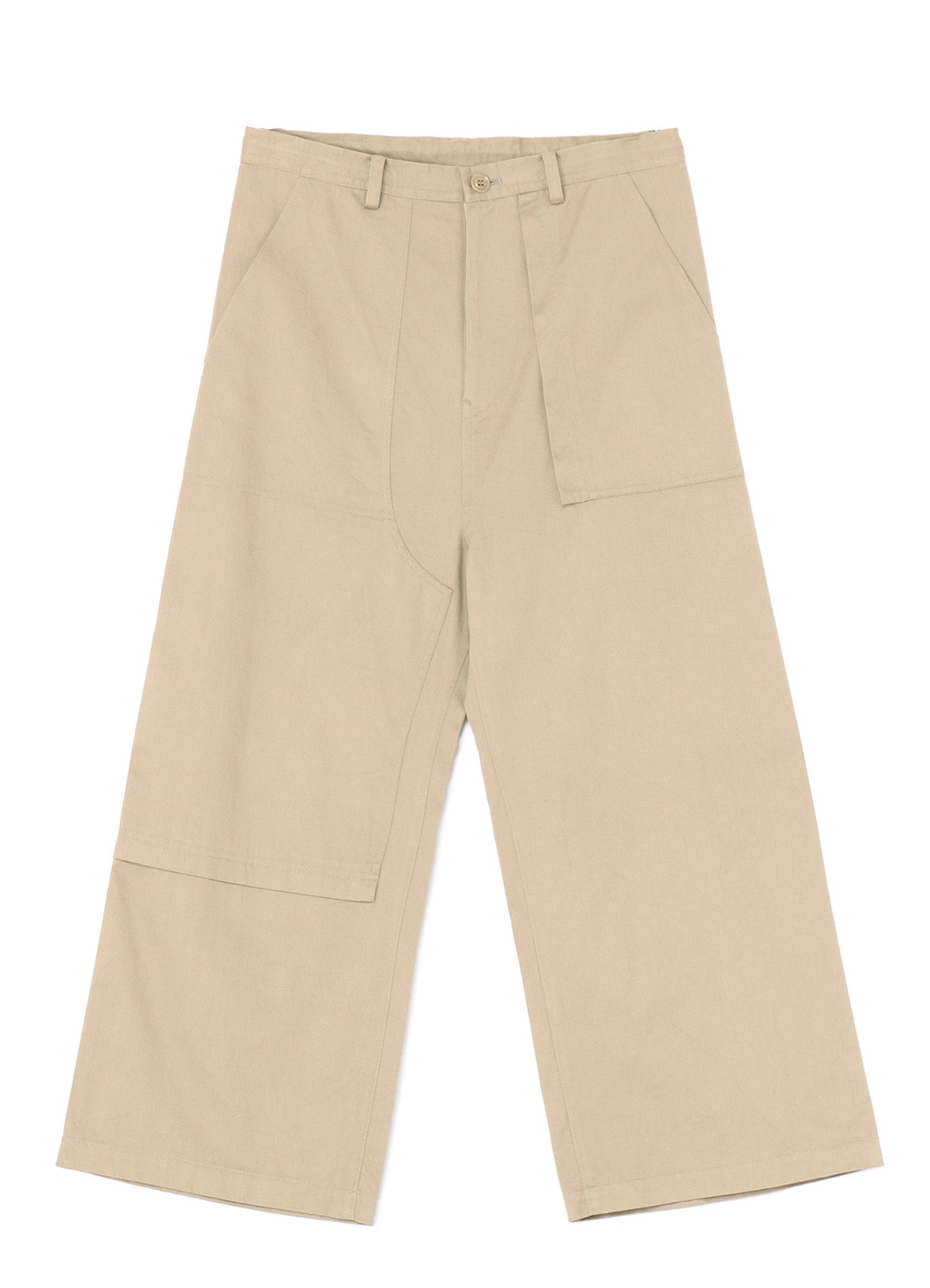 [Y's BORN PRODUCT] COTTON TWILL LONG STRAIGHT PANTS