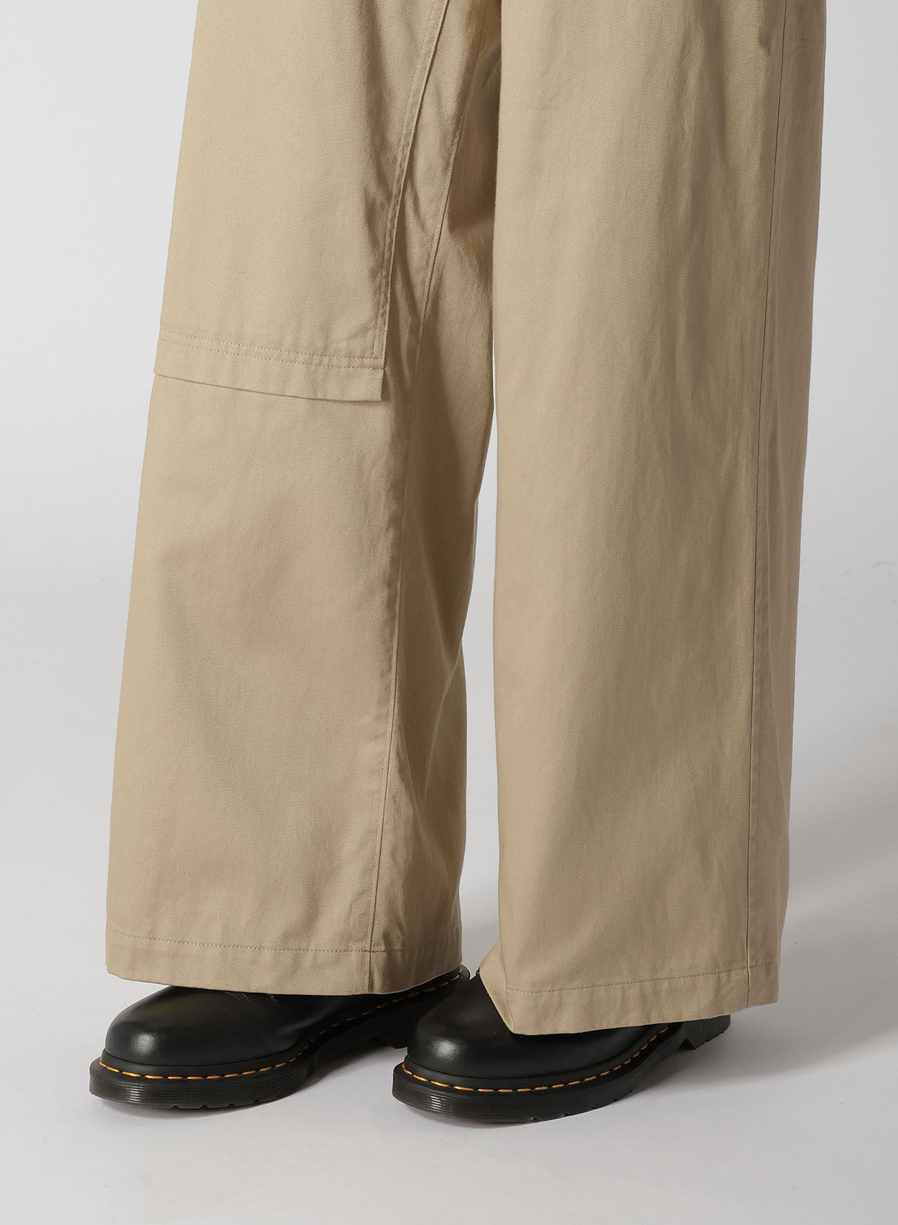 [Y's BORN PRODUCT] COTTON TWILL LONG STRAIGHT PANTS