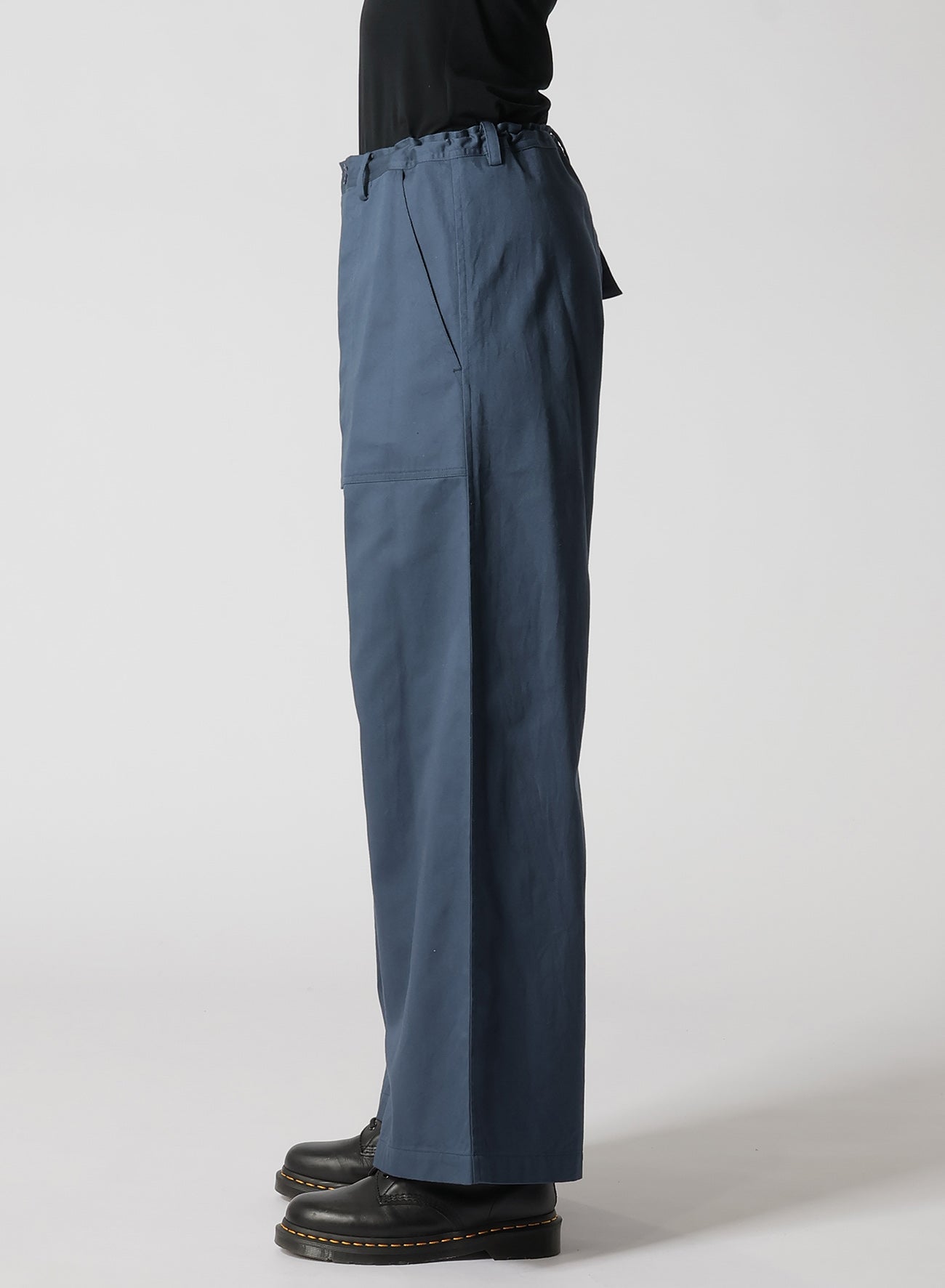 Y's BORN PRODUCT] COTTON TWILL LONG STRAIGHT PANTS – THE