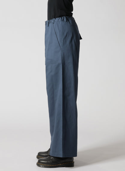 [Y's BORN PRODUCT] COTTON TWILL LONG STRAIGHT PANTS