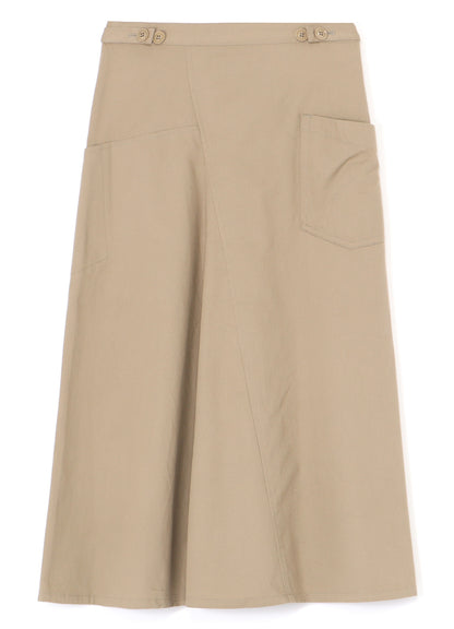 [Y's BORN PRODUCT] COTTON TWILL FLARE GUSSET FLARE SKIRT