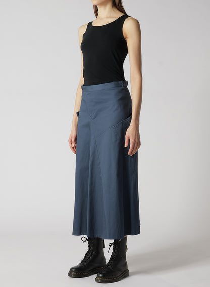 [Y's BORN PRODUCT] COTTON TWILL FLARE GUSSET FLARE SKIRT