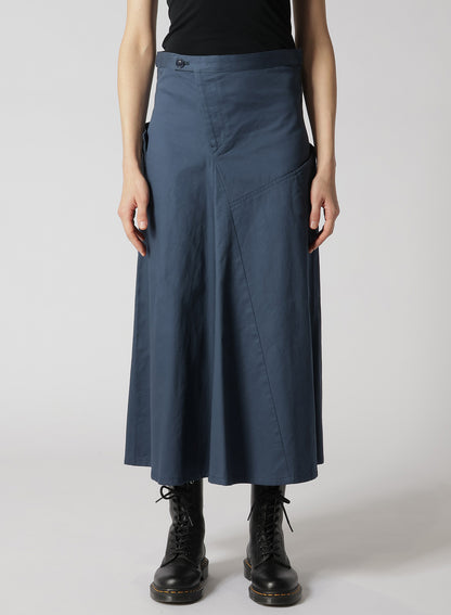 [Y's BORN PRODUCT] COTTON TWILL FLARE GUSSET FLARE SKIRT