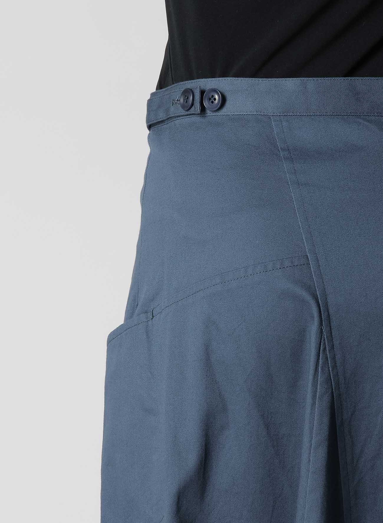 Y's BORN PRODUCT] COTTON TWILL FLARE GUSSET FLARE SKIRT – THE SHOP