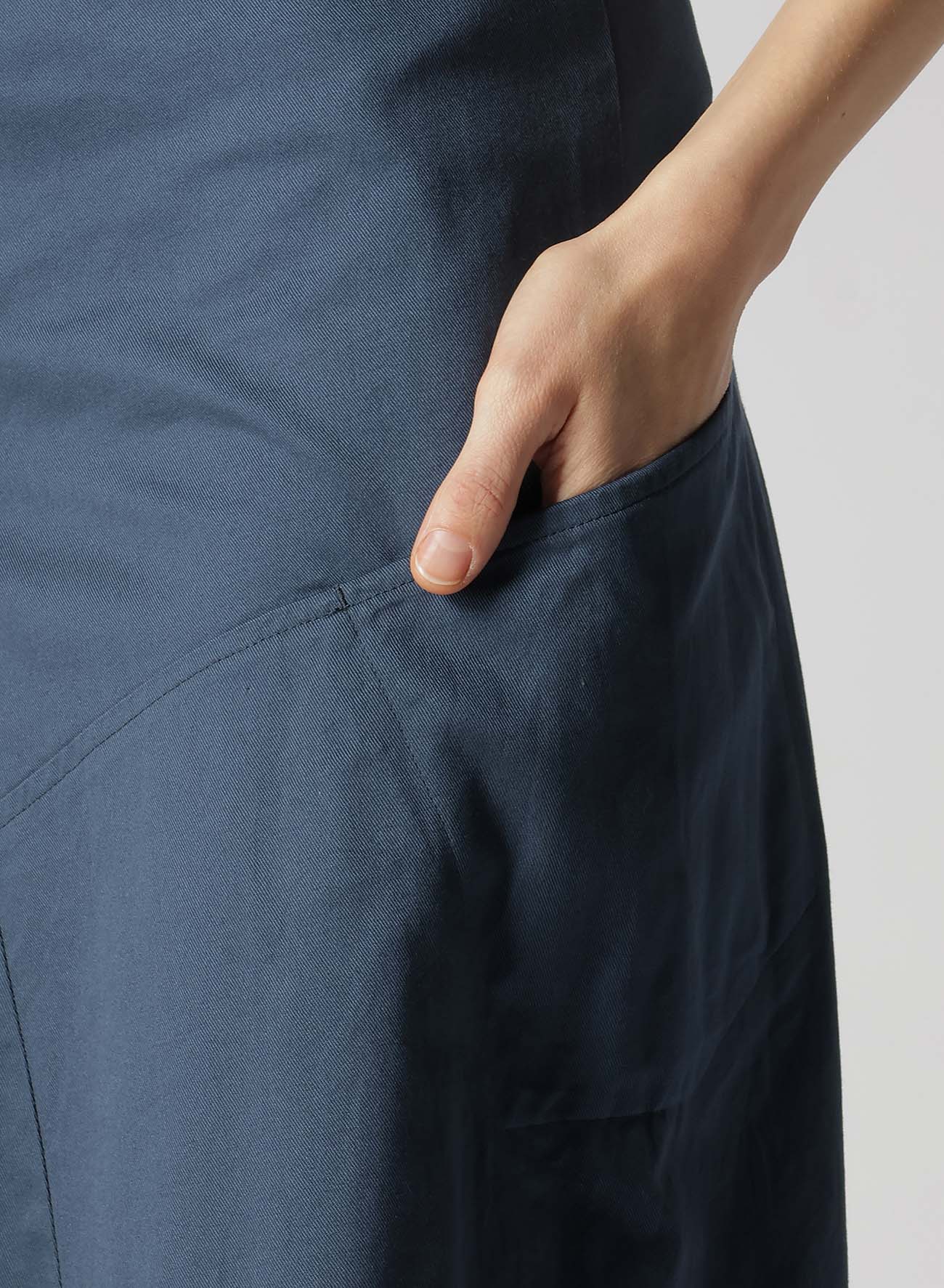 [Y's BORN PRODUCT] COTTON TWILL FLARE GUSSET FLARE SKIRT