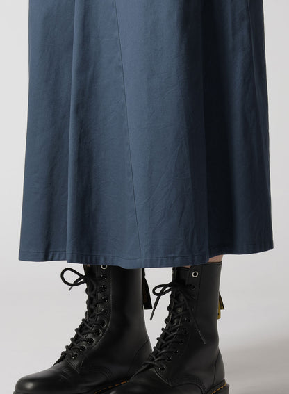 [Y's BORN PRODUCT] COTTON TWILL FLARE GUSSET FLARE SKIRT