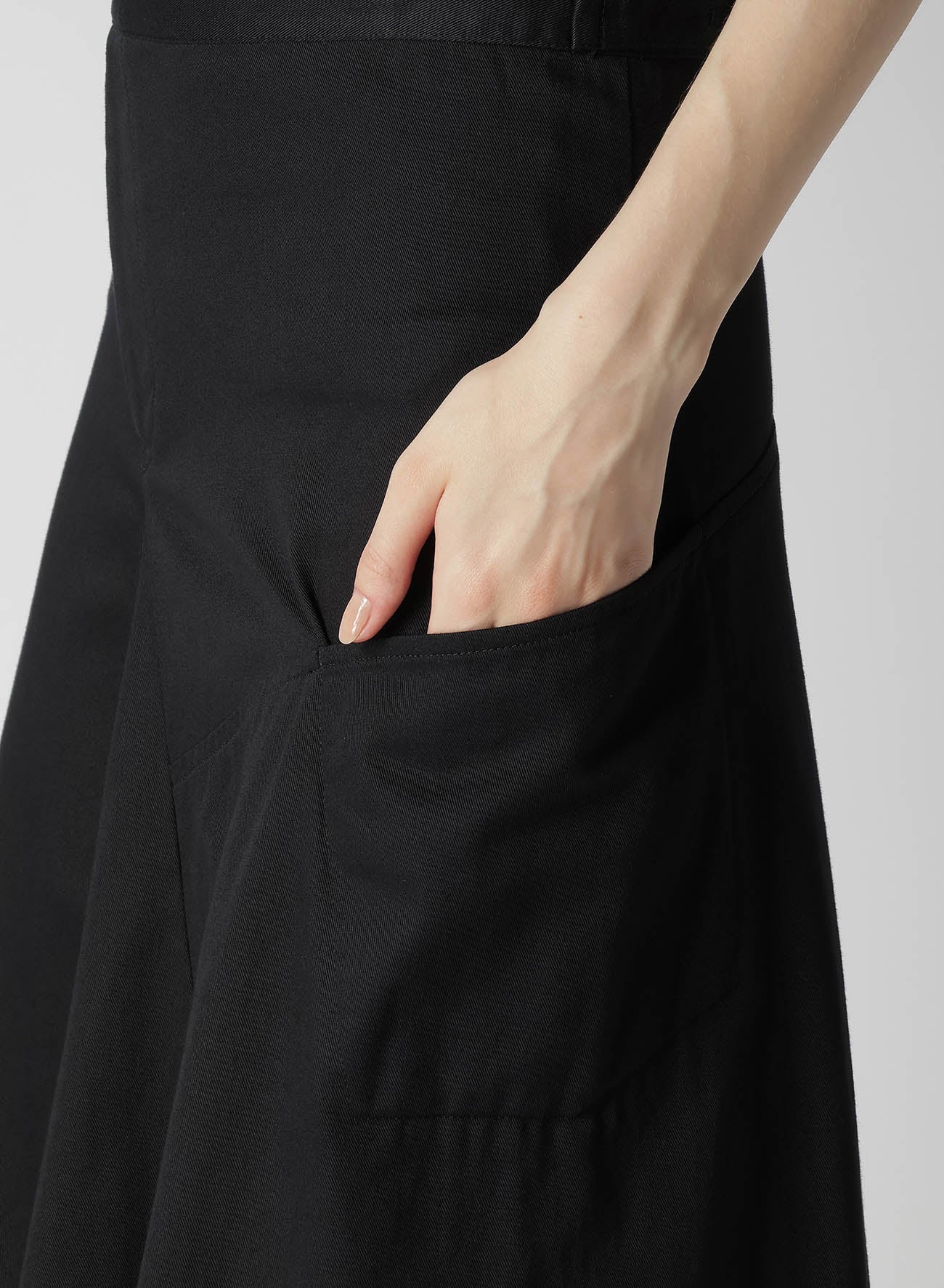 Y's BORN PRODUCT] COTTON TWILL FLARE GUSSET FLARE SKIRT – THE SHOP