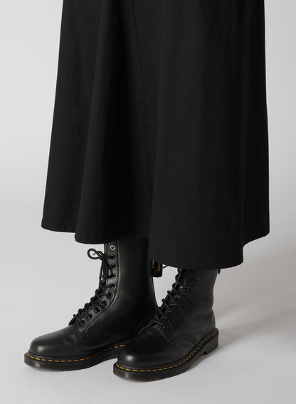 [Y's BORN PRODUCT] COTTON TWILL FLARE GUSSET FLARE SKIRT