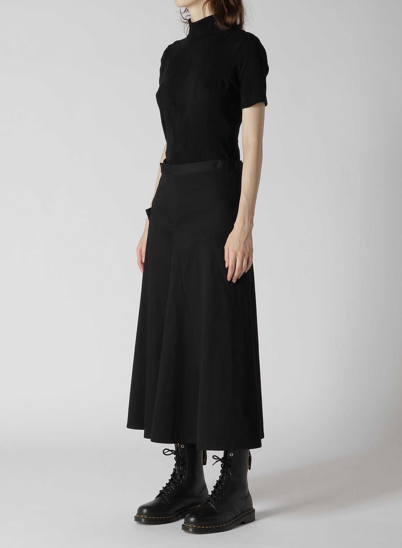 [Y's BORN PRODUCT] COTTON TWILL FLARE GUSSET FLARE SKIRT