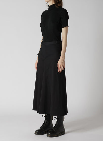 [Y's BORN PRODUCT] COTTON TWILL FLARE GUSSET FLARE SKIRT