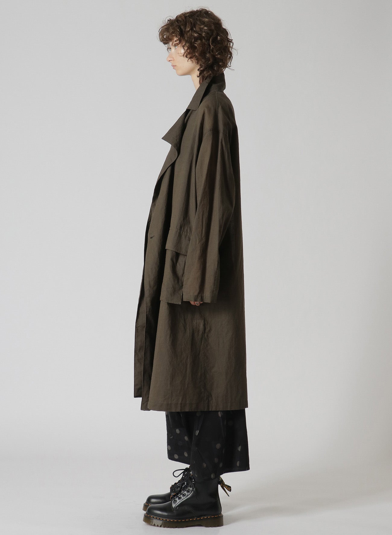 RAMIE OIL LAWN FLAP PATCH POCKET WORK COAT