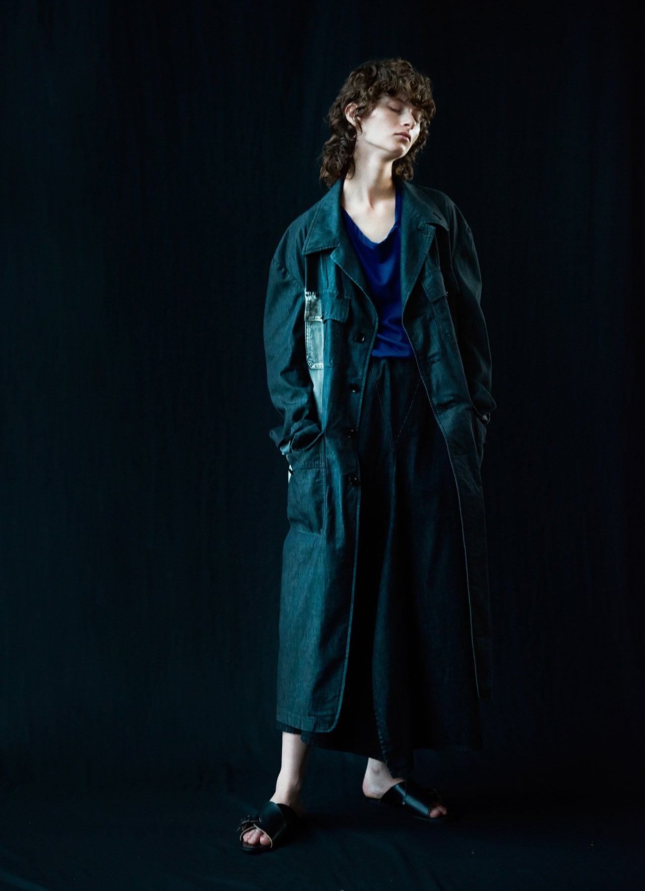 Y's LONG JACKET YZ-J03-006 インディゴ 4-POCKET DENIM COAT – THE SHOP YOHJI YAMAMOTO