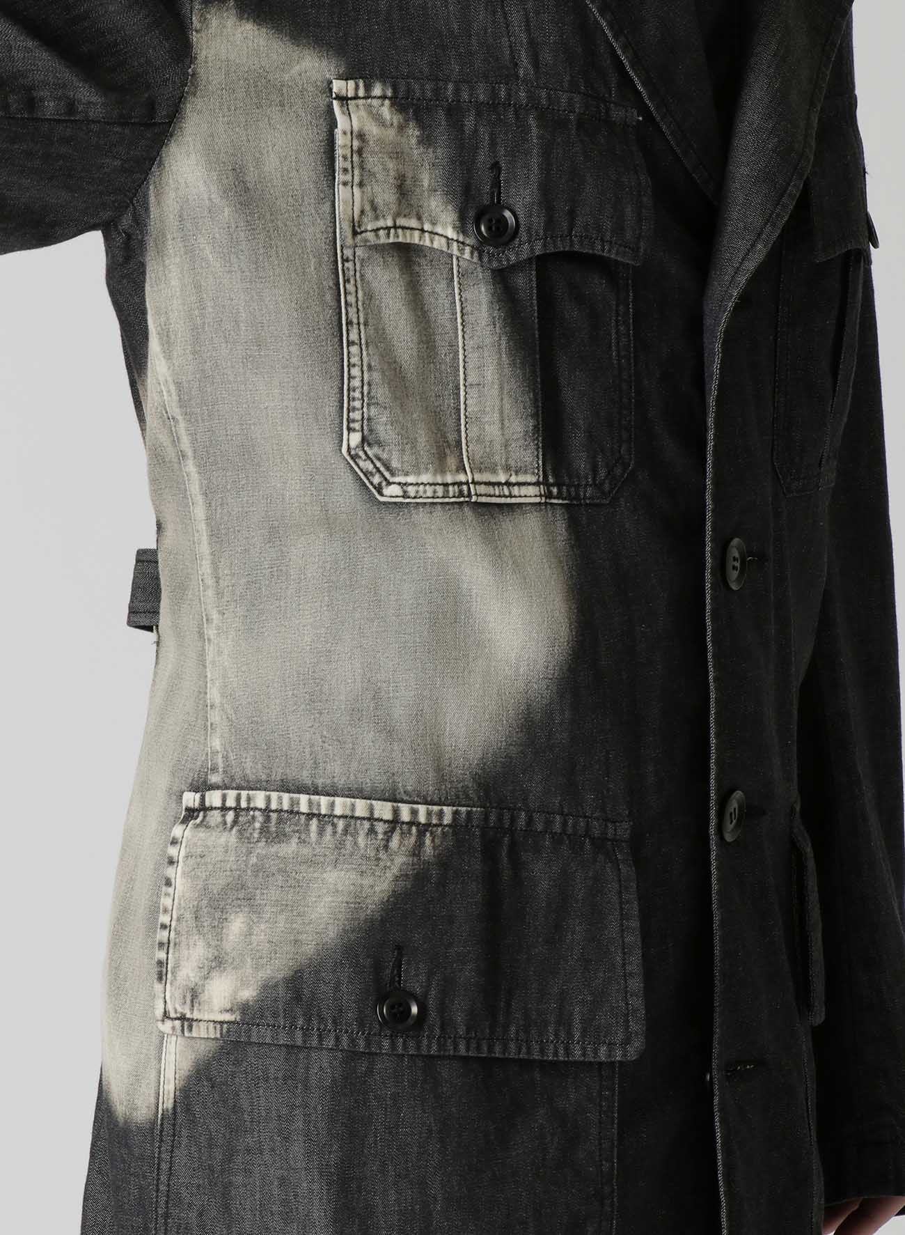 4-POCKET DENIM COAT – THE SHOP YOHJI YAMAMOTO