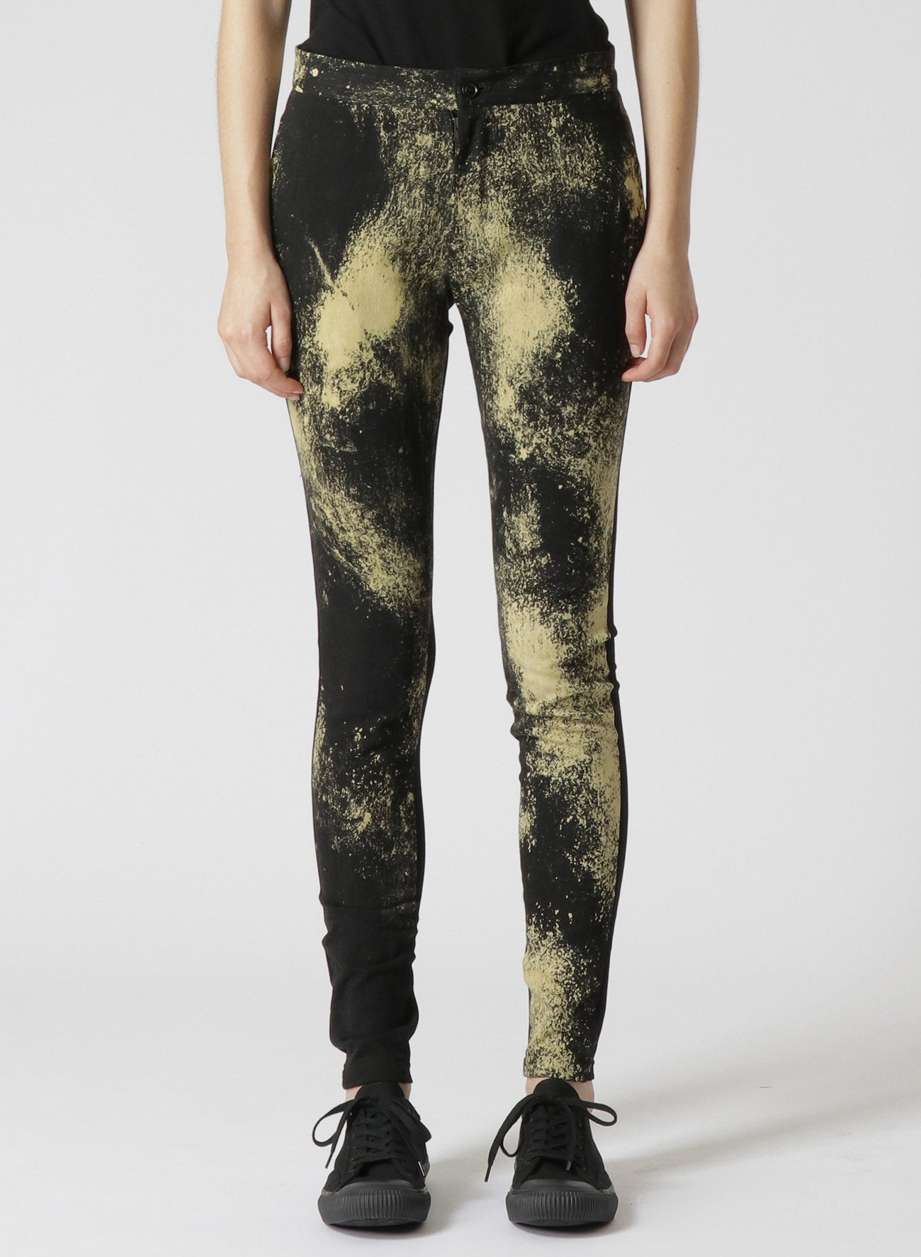 DISCHARGE PRINT LEGGINGS/PANTS