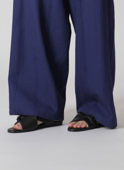 DOBBY CHINO BELTED HIGH WAIST PANTS