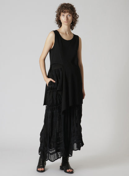 ASYMMETRIC GATHERED SKIRT