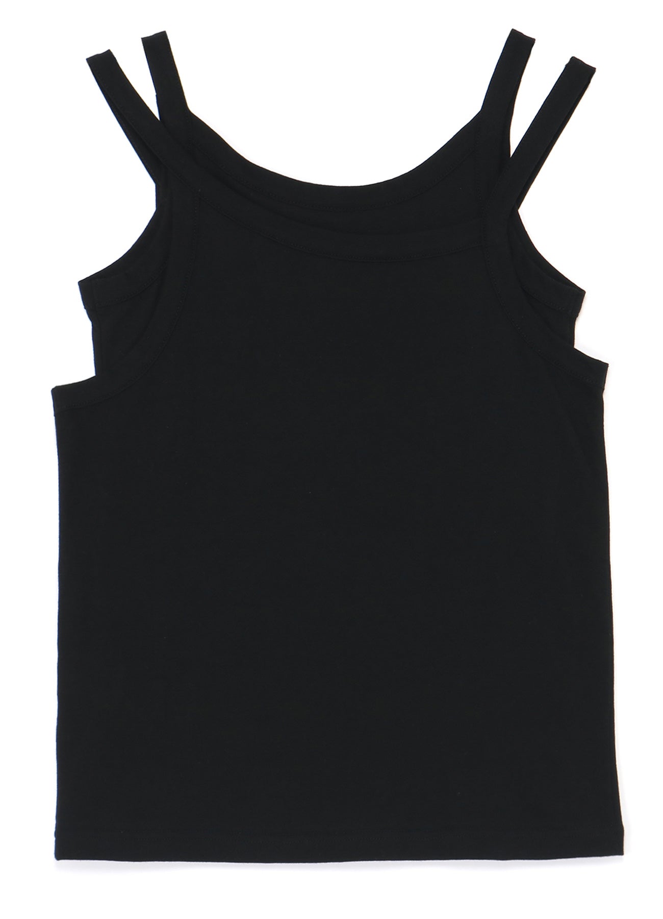 COTTON PLAIN STITCH DOUBLE LAYERED CAMISOLE