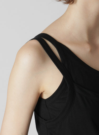 COTTON PLAIN STITCH DOUBLE LAYERED CAMISOLE