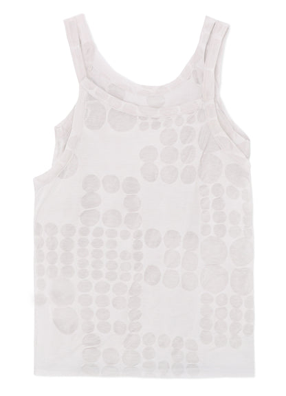 100/- COTTON DOUBLE LAYERED TANK TOP