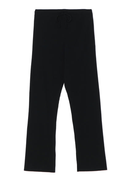 SLIM RIBBED COTTON PANTS