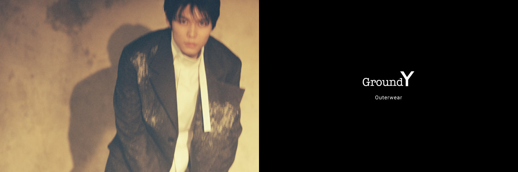 トップス Yohji Yamamoto WORKSHOP LOOSE ELASTIC OVERALL WITH STRIPES – THE SHOP YOHJI YAMAMOTO