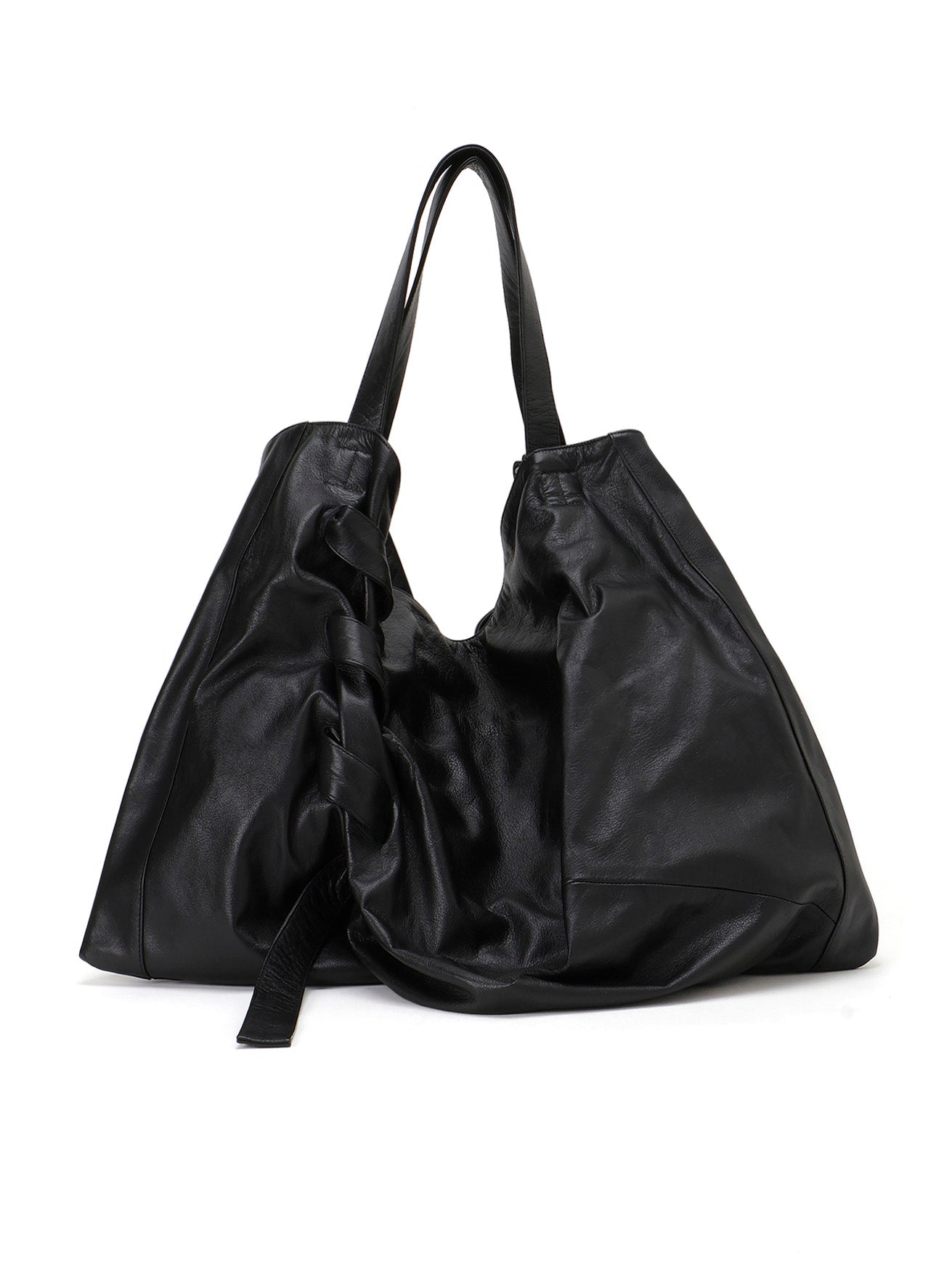 WORK SHOP Yohjiyamamoto 牛革レザーボストンバッグ 美品♡YOHJI YAMAMOTO ヨウジ ヤマモト レザー ボストンバッグ