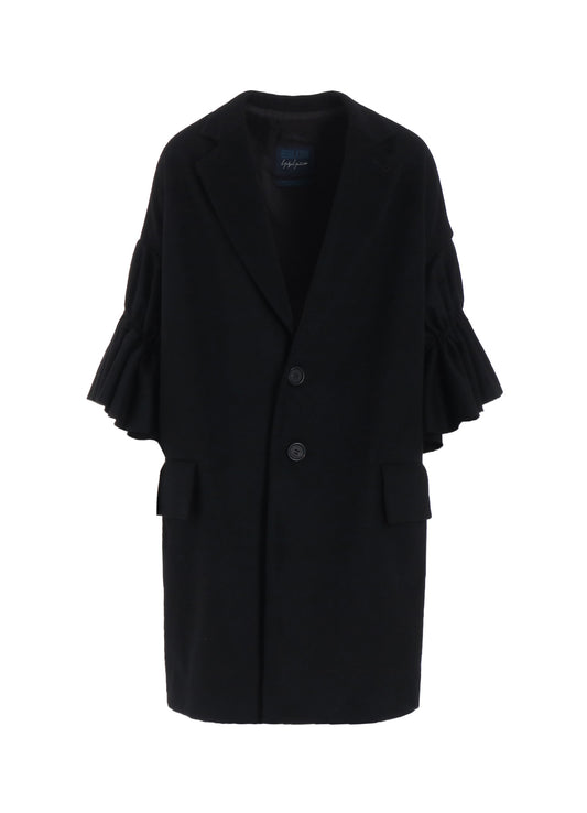 MELTON R- FRILLS COAT