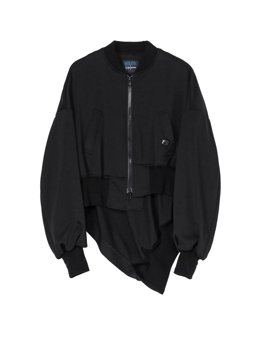 PE INTERLOCK A R-UNBALANCE BOMBER JACKET