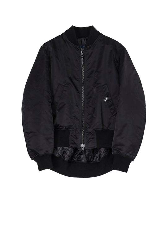 NY TWILL R-BACKSIDE FLARE BOMBER JACKET