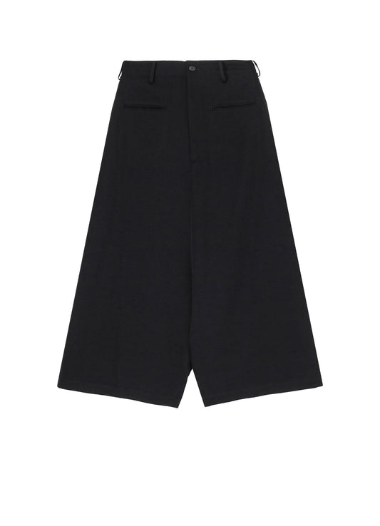 GABARDINE R-BACKSIDE FLARE WIDE PANTS