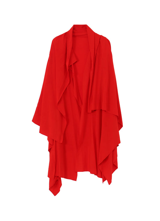 RAYON LAWN ASYMMETRIC DRAPED BLOUSE